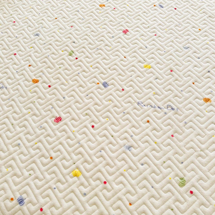 91家纺网 家纺一手货源 找家纺 凯罗 2025新款牛奶绒花边床盖印花小清新盖毯加大牛奶绒床盖床单 梦幻星空