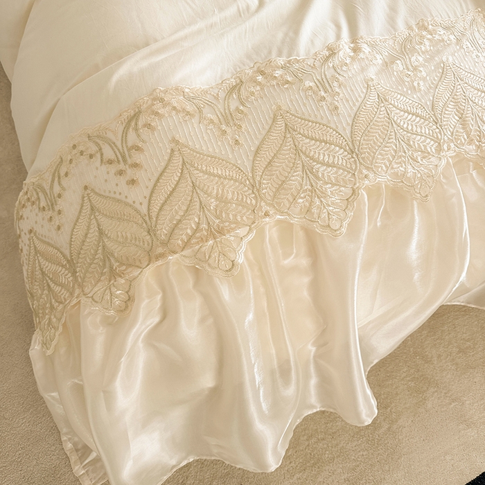 91家纺网 家纺一手货源 找家纺 （总）罗艺轩 2025新款全棉纯棉蕾丝刺绣琉璃床裙四件套（1.5m控价288起、1.8m控价293起、1.8m加大控价303起、1.8*2.2m控价298起、1.8*2.2m加大控价308起、2.0m