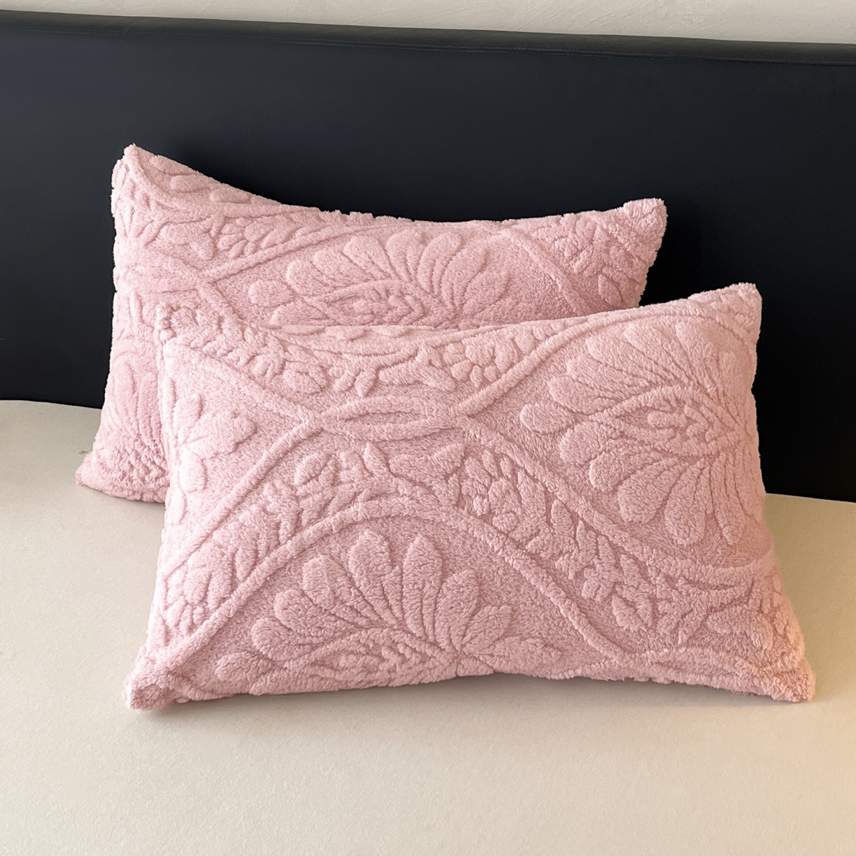 91家纺网 家纺一手货源 找家纺 欧邦 2025新款提塔芙绒绒羊羔绒毛毯-繁花 繁花-公主粉