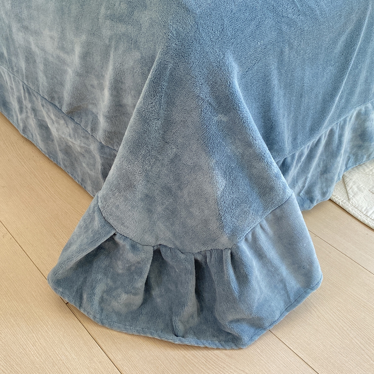 91家纺网 家纺一手货源 找家纺 （总）悦织湾家纺 2025新款泡泡绒仿兔毛绒四件套牛奶绒纯色轻奢床上用品4件套货源足