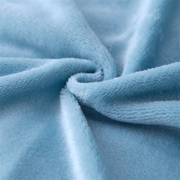 91家纺网 家纺一手货源 找家纺 畅畅家纺 2025新款11斤纯色韩版冬季超柔加厚牛奶花边床盖四件套 宝蓝