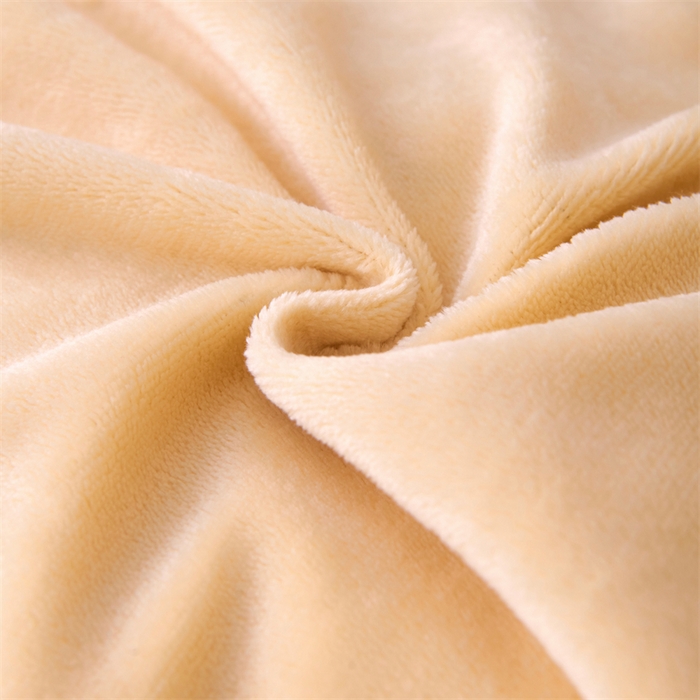 91家纺网 家纺一手货源 找家纺 畅畅家纺 2025新款11斤纯色韩版冬季超柔加厚牛奶花边床盖四件套 布丁黄