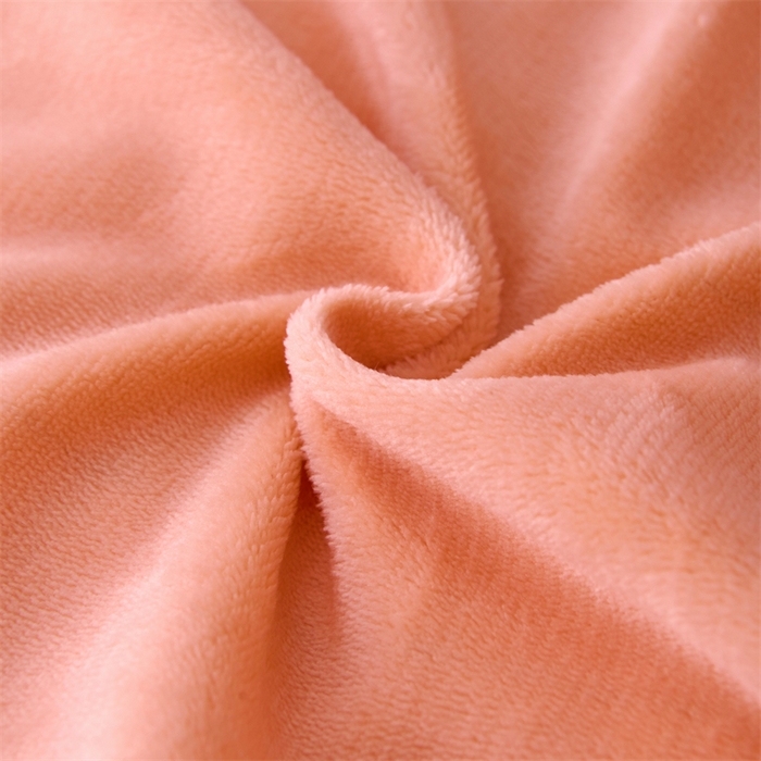 91家纺网 家纺一手货源 找家纺 畅畅家纺 2025新款11斤纯色韩版冬季超柔加厚牛奶花边床盖四件套 橙色