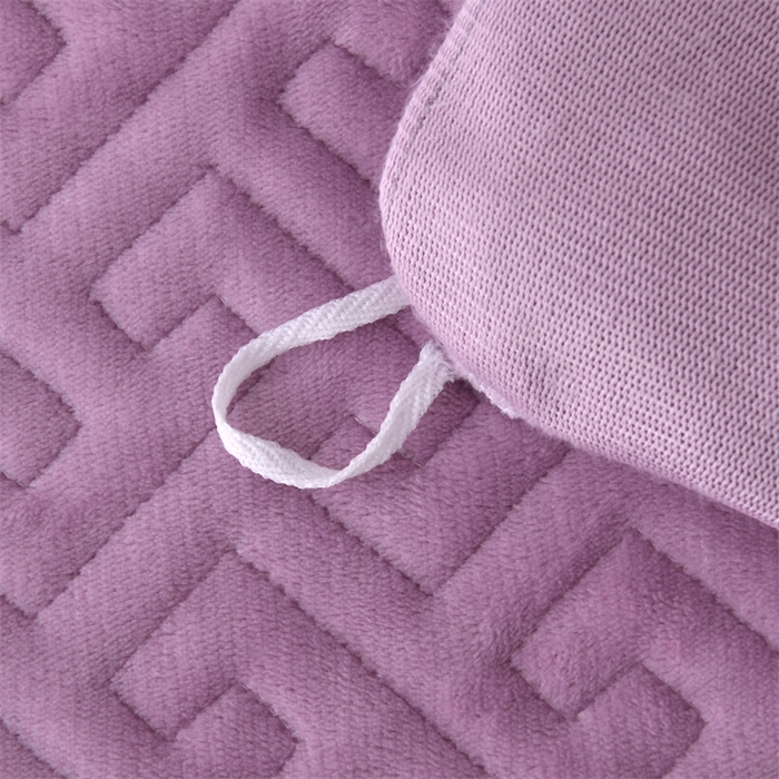 91家纺网 家纺一手货源 找家纺 畅畅家纺 2025新款11斤纯色韩版冬季超柔加厚牛奶花边床盖四件套 罗兰紫