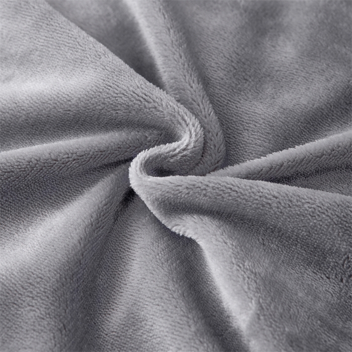 91家纺网 家纺一手货源 找家纺 畅畅家纺 2025新款11斤纯色韩版冬季超柔加厚牛奶花边床盖四件套 浅灰