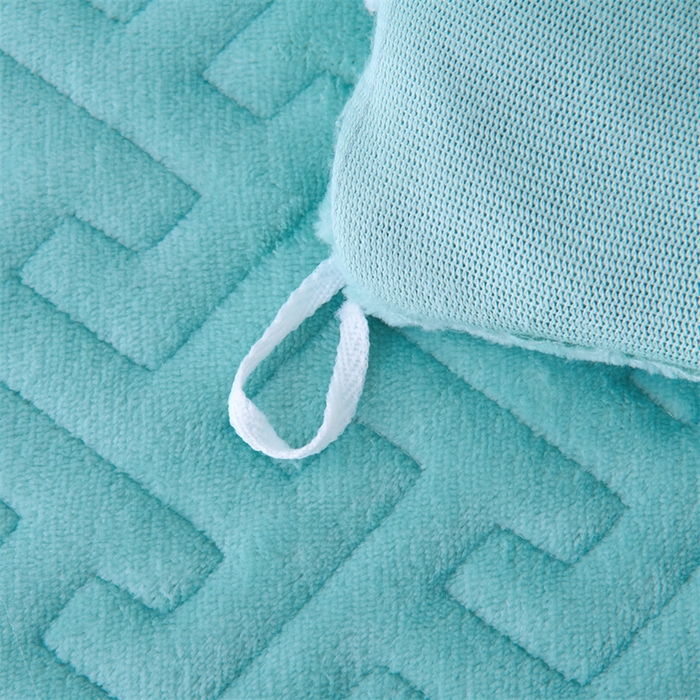 91家纺网 家纺一手货源 找家纺 畅畅家纺 2025新款11斤纯色韩版冬季超柔加厚牛奶花边床盖四件套 青蓝