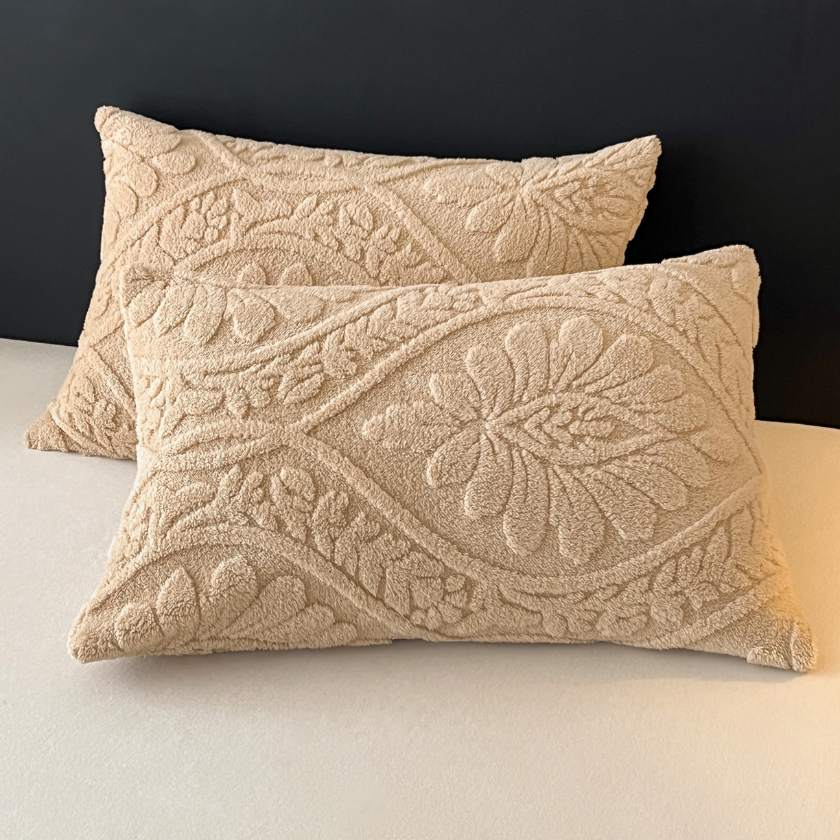 91家纺网 家纺一手货源 找家纺 欧邦 2025新款提塔芙绒绒羊羔绒毛毯-繁花 繁花-香槟咖