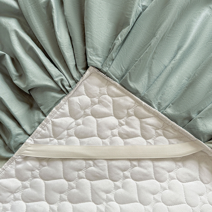 91家纺网 家纺一手货源 找家纺 罗艺轩 2025新款全棉纯棉蕾丝刺绣琉璃单床裙床裙单件（1.5m控价135起、1.8m控价140起、1.8*2.2m控价145起、2.0m控价150起） 琉璃-豆绿