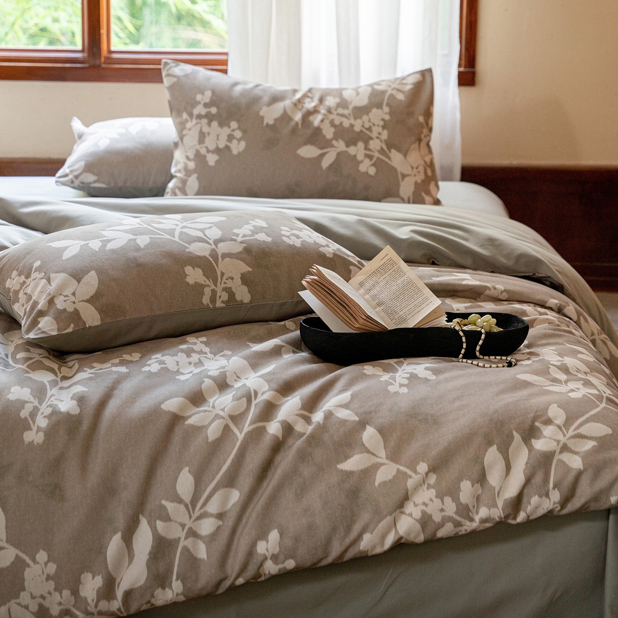 91家纺网 家纺一手货源 找家纺 （总）禾时 2025新款全棉贡缎磨毛数码印花四件套