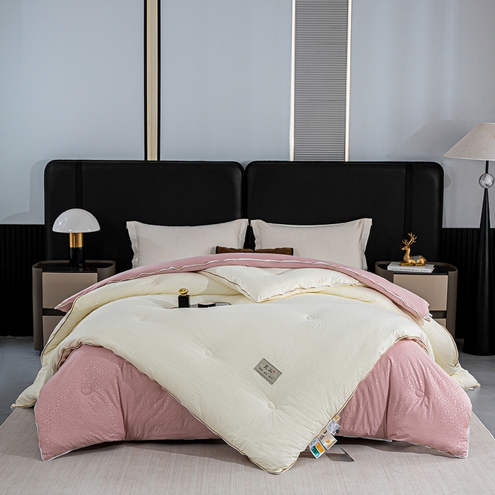 91家纺网 家纺一手货源 找家纺 （总）欢乐季  2025新款7A抗菌豆荚格大豆子母被