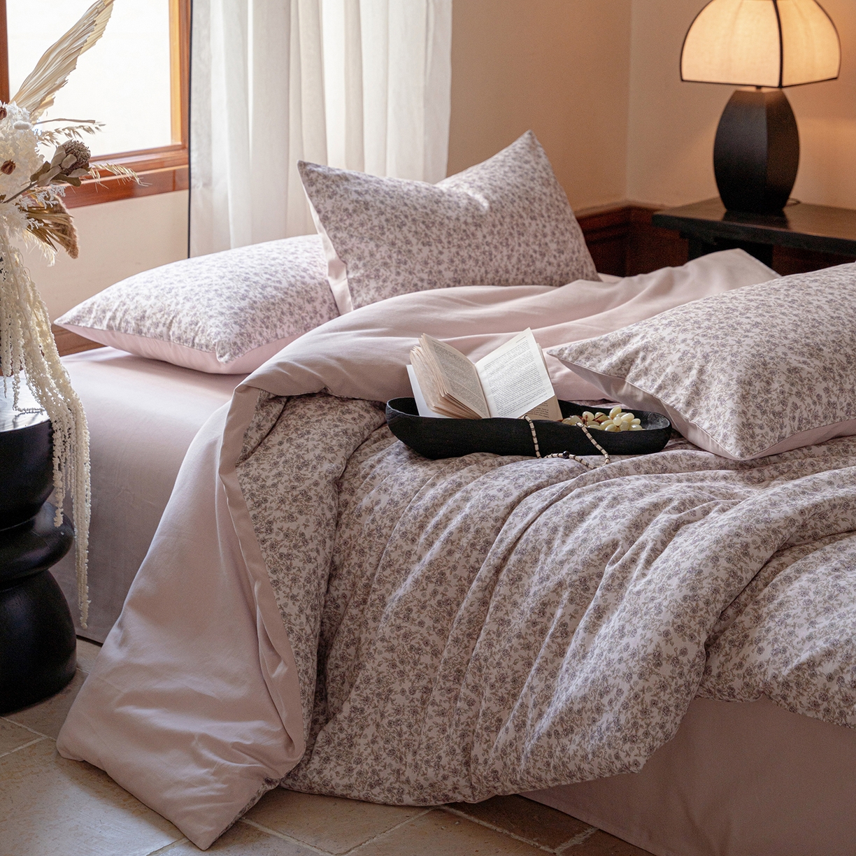 91家纺网 家纺一手货源 找家纺 （总）禾时 2025新款全棉贡缎磨毛数码印花四件套