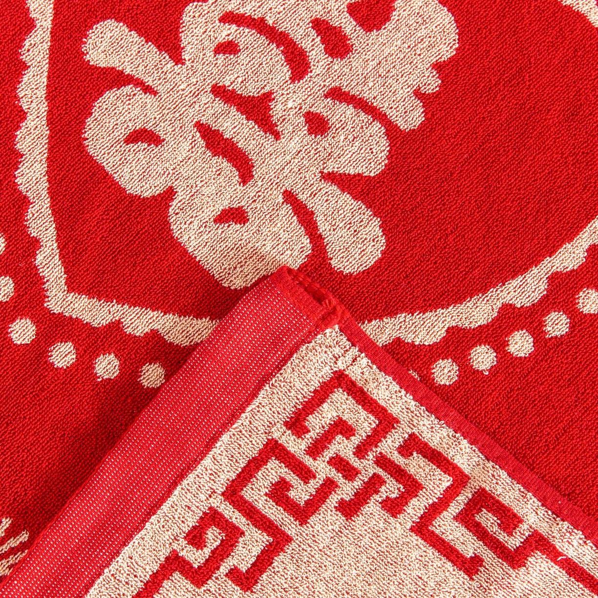 91家纺网 家纺一手货源 找家纺 （总）美宜家 2025新款全棉毛圈防滑隔脏婚庆老式全棉枕巾