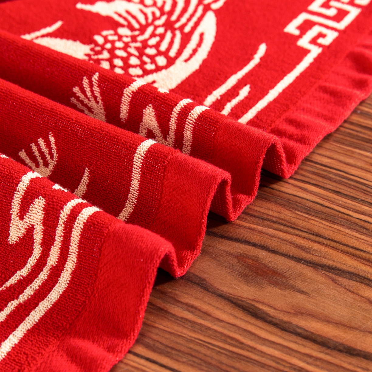 91家纺网 家纺一手货源 找家纺 （总）美宜家 2025新款全棉毛圈防滑隔脏婚庆老式全棉枕巾