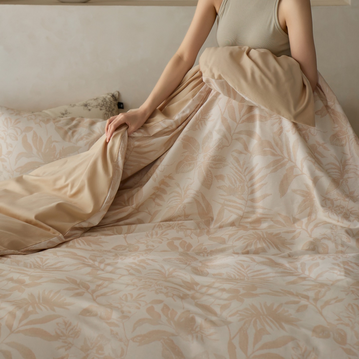 91家纺网 家纺一手货源 找家纺 （总）安莱生活 2025新款A类40支磨毛印花全棉四件套