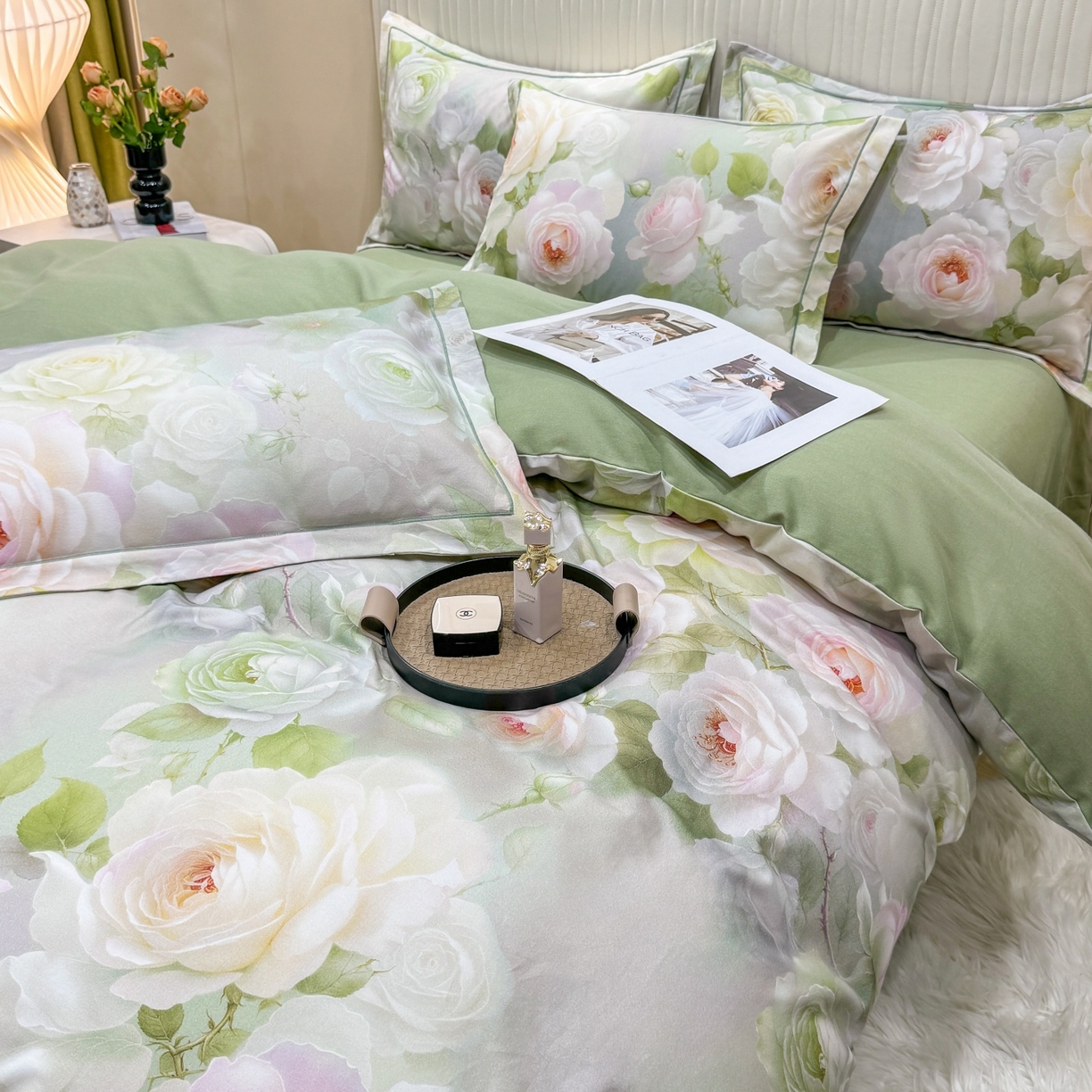 91家纺网 家纺一手货源 找家纺 （总）红日子纺织品 2025新款A类全棉磨毛数码印花四件套