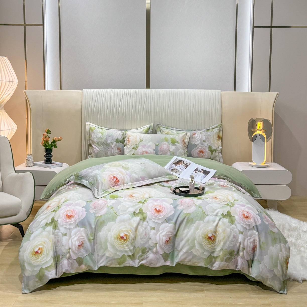 91家纺网 家纺一手货源 找家纺 （总）红日子纺织品 2025新款A类全棉磨毛数码印花四件套