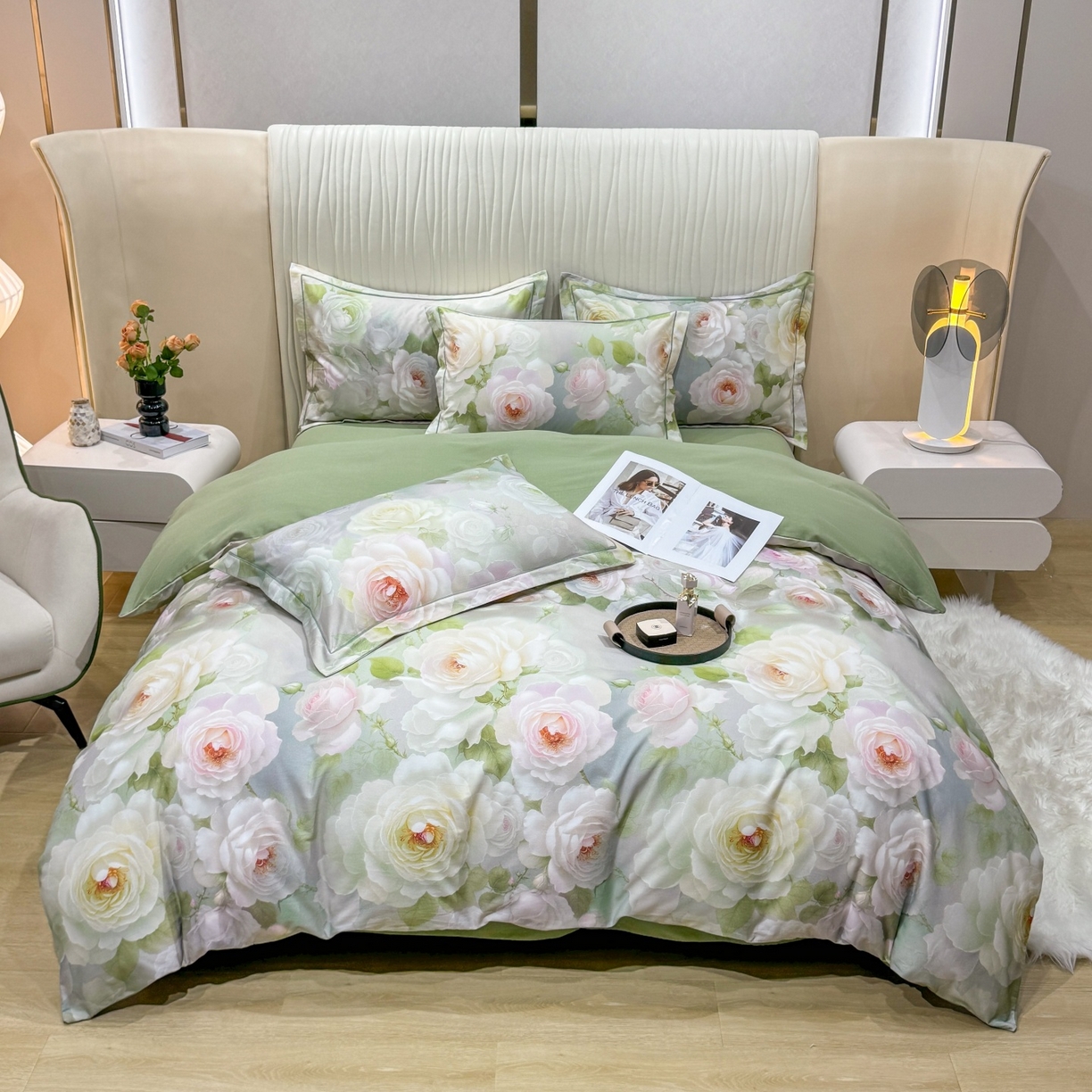 91家纺网 家纺一手货源 找家纺 红日子纺织品 2025新款A类全棉磨毛数码印花四件套 绿野仙踪