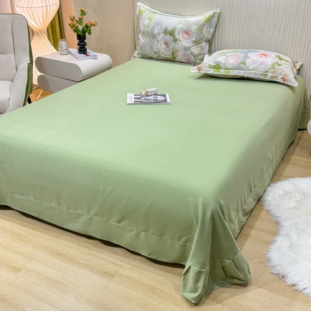 91家纺网 家纺一手货源 找家纺 红日子纺织品 2025新款A类全棉磨毛数码印花四件套 绿野仙踪