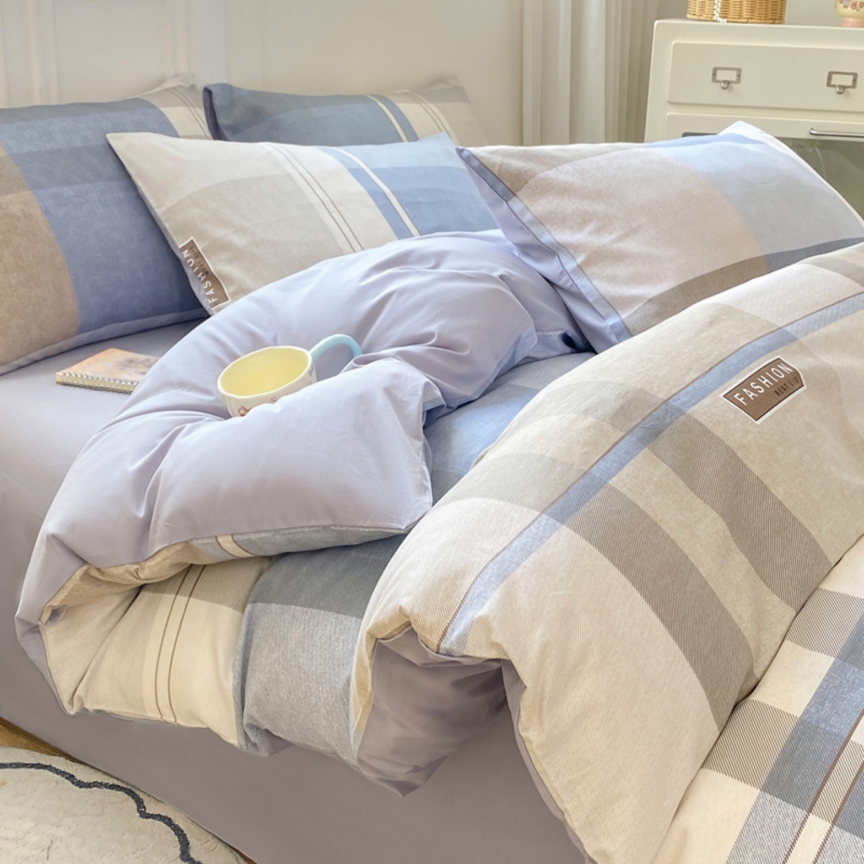 91家纺网 家纺一手货源 找家纺 红日子纺织品 2025新款A类全棉印花单被套 韶华