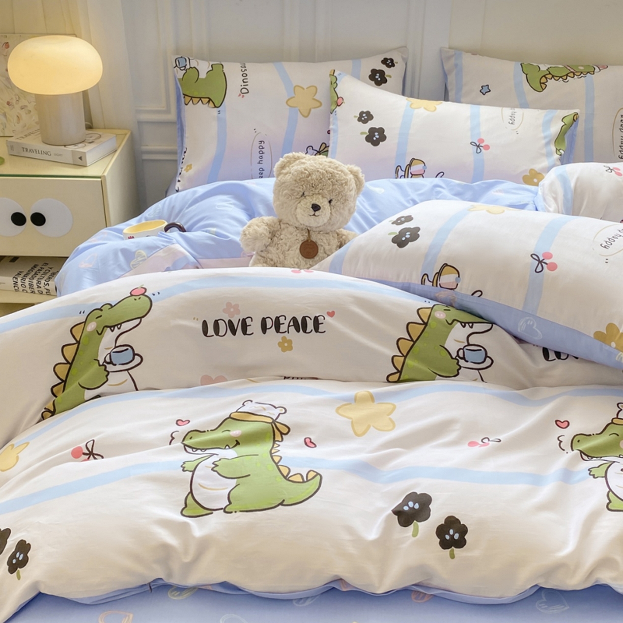 91家纺网 家纺一手货源 找家纺 红日子纺织品 2025新款A类全棉印花单被套 巴比龙