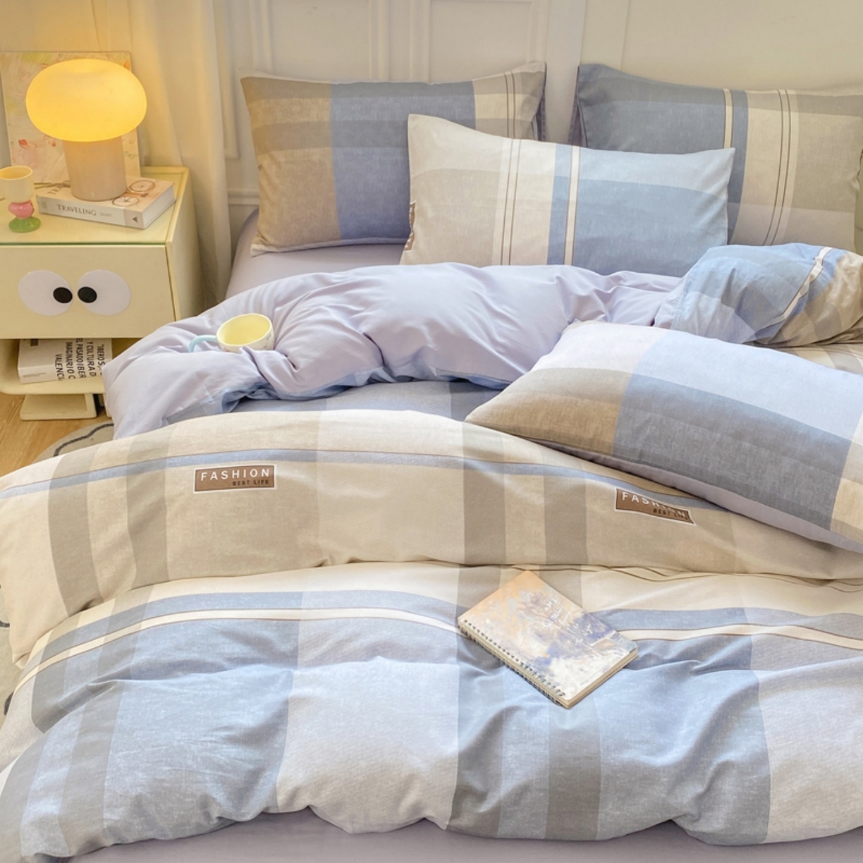 91家纺网 家纺一手货源 找家纺 红日子纺织品 2025新款A类全棉印花单被套 韶华