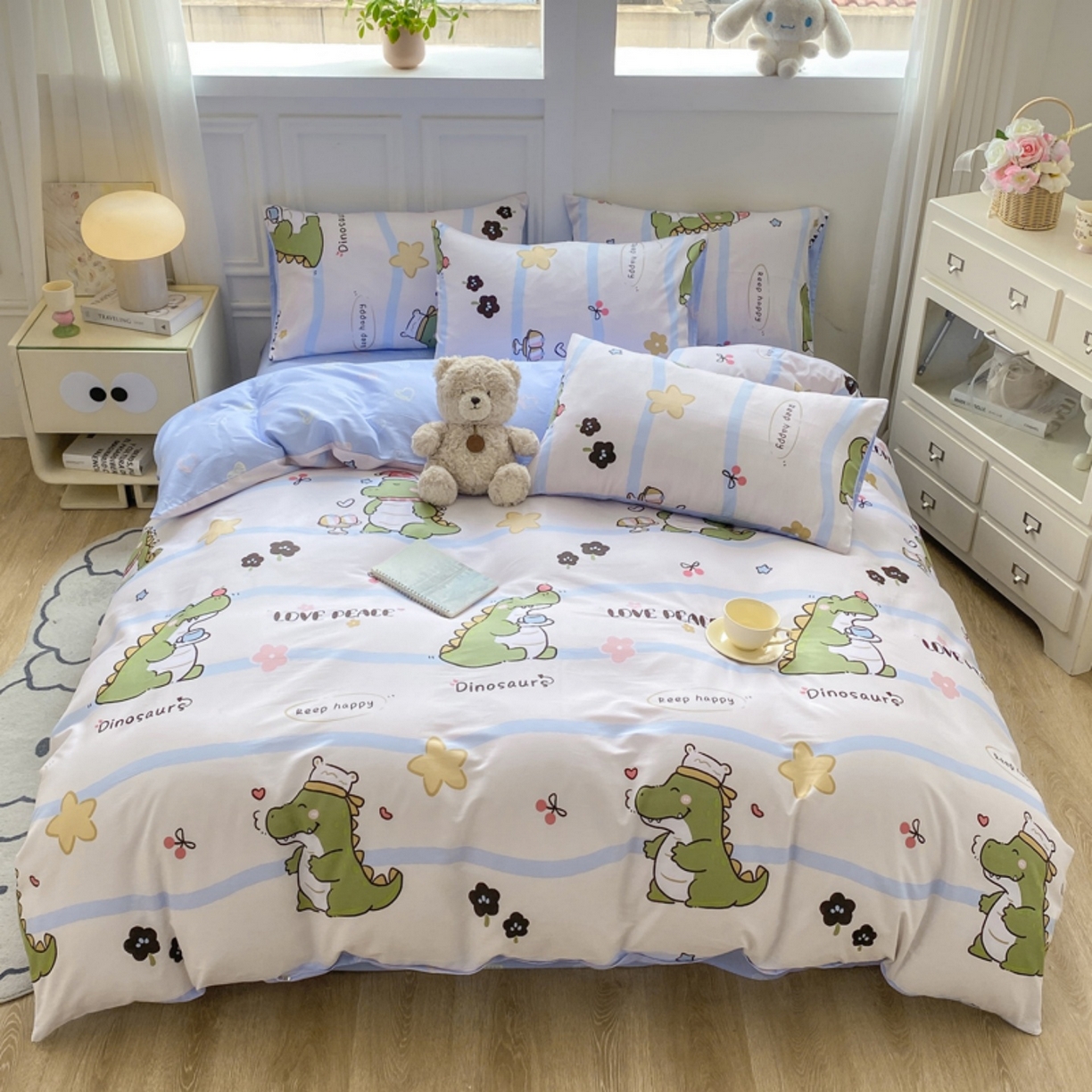 91家纺网 家纺一手货源 找家纺 红日子纺织品 2025新款A类全棉印花单被套 巴比龙