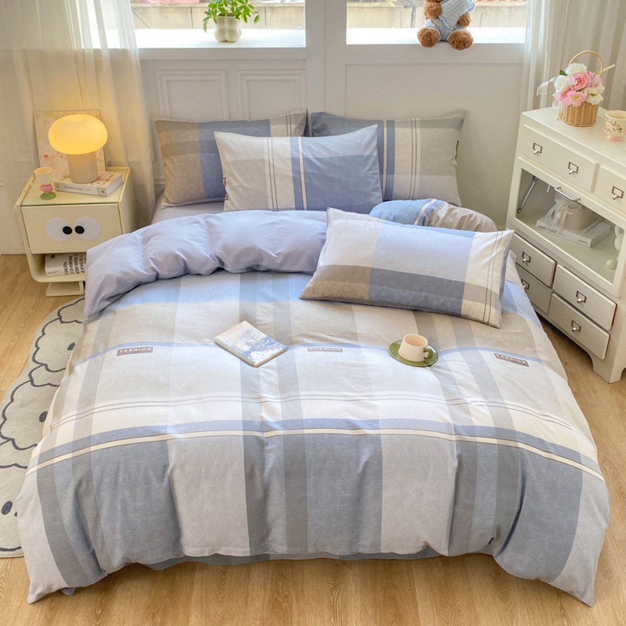 91家纺网 家纺一手货源 找家纺 红日子纺织品 2025新款A类全棉印花单被套 韶华