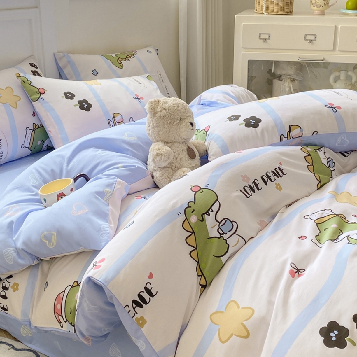 91家纺网 家纺一手货源 找家纺 （总）红日子纺织品 2025新款A类全棉印花单被套