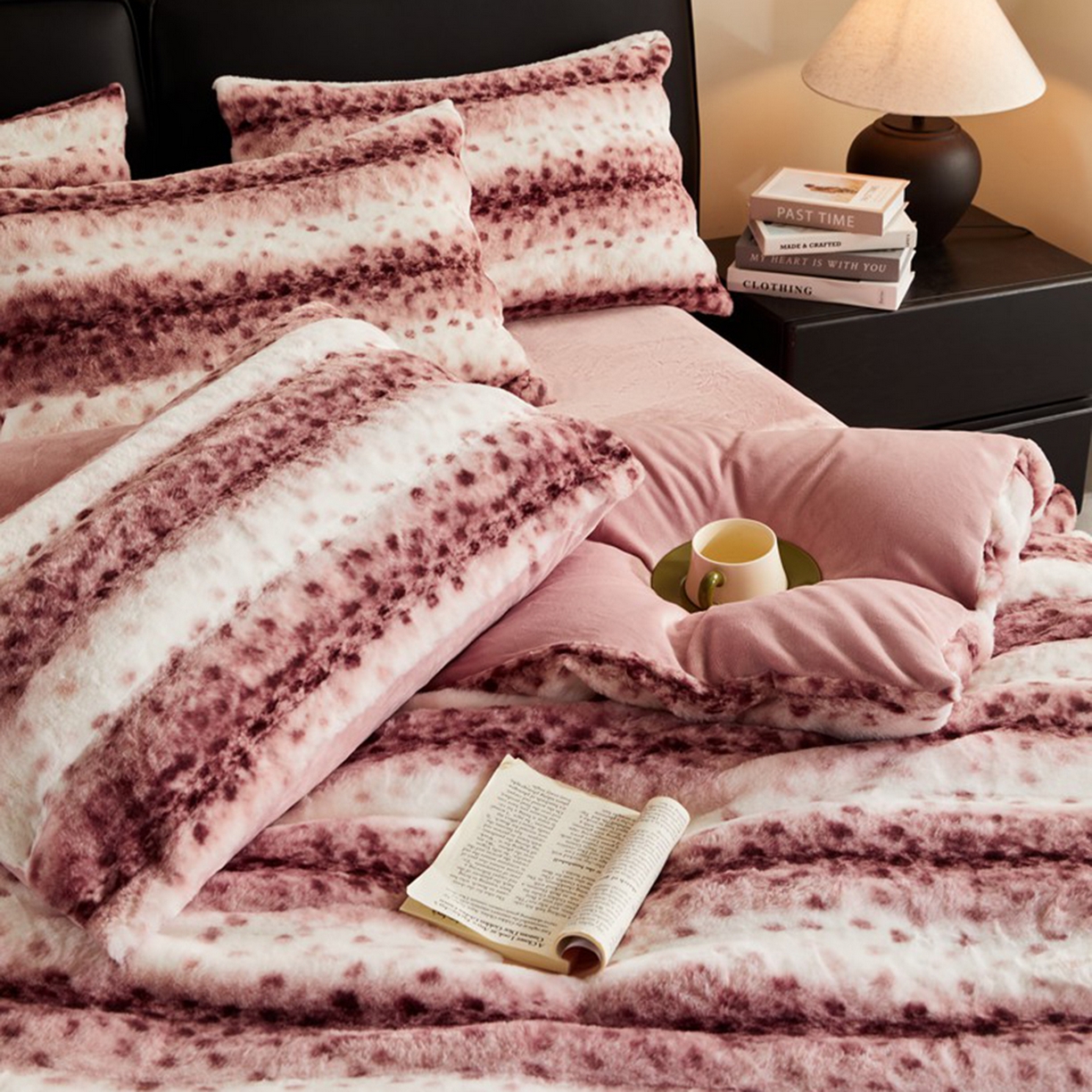 91家纺网 家纺一手货源 找家纺 （总）锦禾穗 2025新款丹麦貂米卡380克兔绒牛奶绒四件套