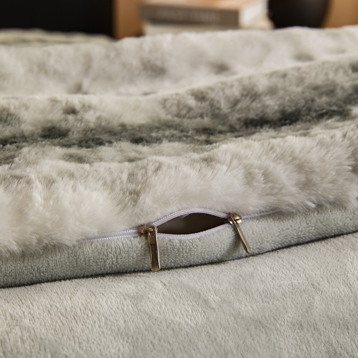 91家纺网 家纺一手货源 找家纺 锦禾穗 2025新款丹麦貂米卡380克兔绒牛奶绒四件套 绿色