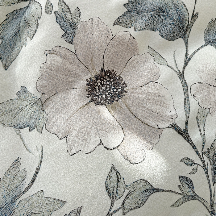 91家纺网 家纺一手货源 找家纺 优选直播新款全棉磨毛喷气印花四件套加厚纯棉三件套（一字绣工艺款）学生三件套 蓝汐