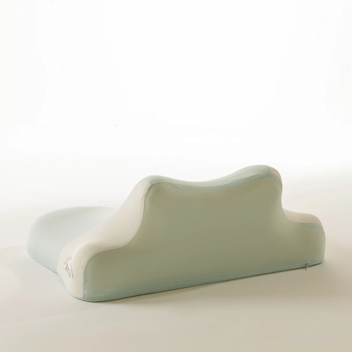 91家纺网 家纺一手货源 找家纺 其乐枕芯 2025新款多功能慢回弹趴睡枕趴趴枕记忆棉枕头枕芯 冰晶蓝