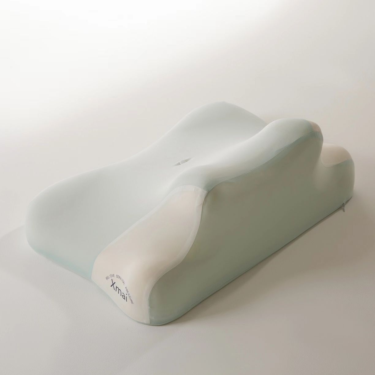 91家纺网 家纺一手货源 找家纺 其乐枕芯 2025新款多功能慢回弹趴睡枕趴趴枕记忆棉枕头枕芯 冰晶蓝