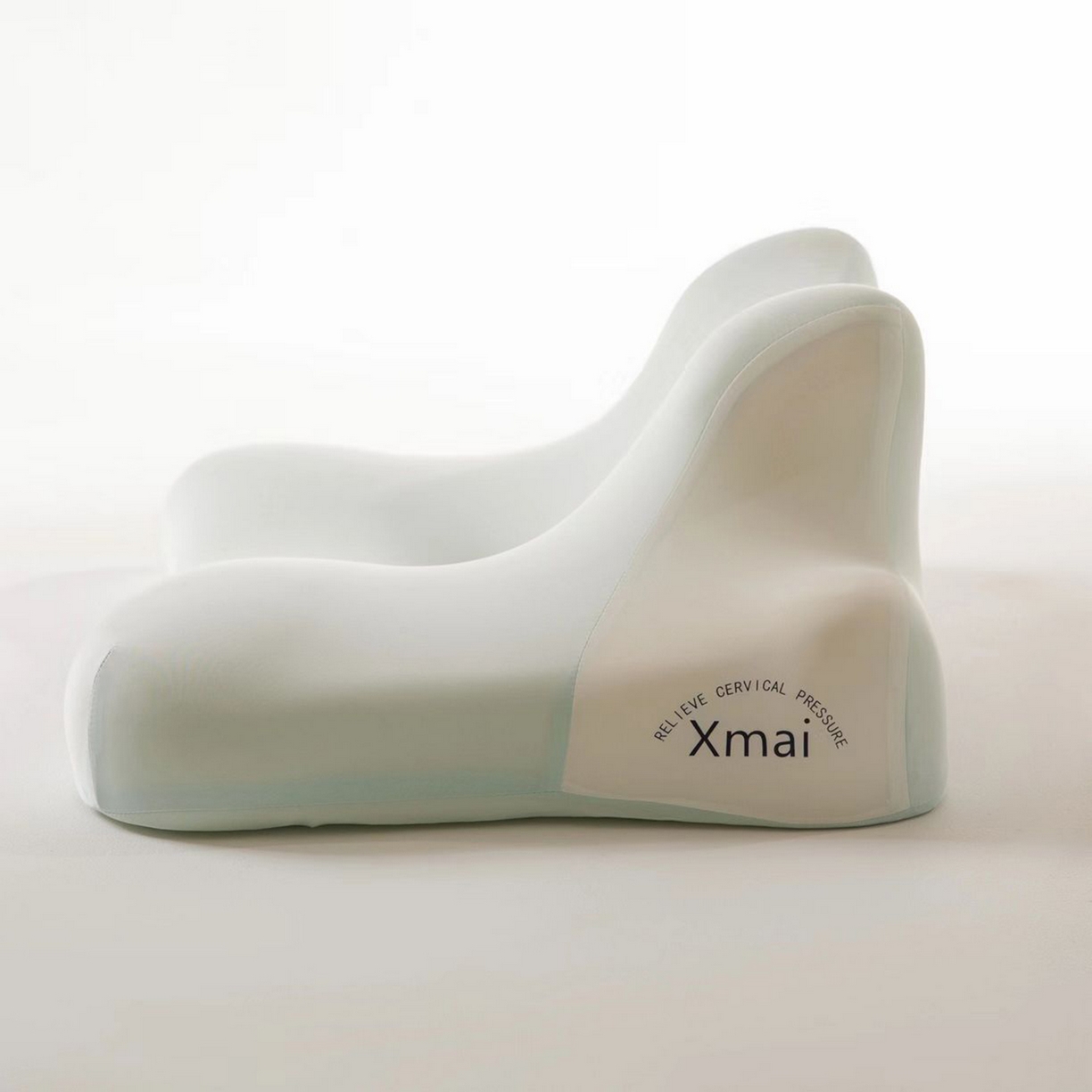 91家纺网 家纺一手货源 找家纺 其乐枕芯 2025新款多功能慢回弹趴睡枕趴趴枕记忆棉枕头枕芯 冰晶蓝