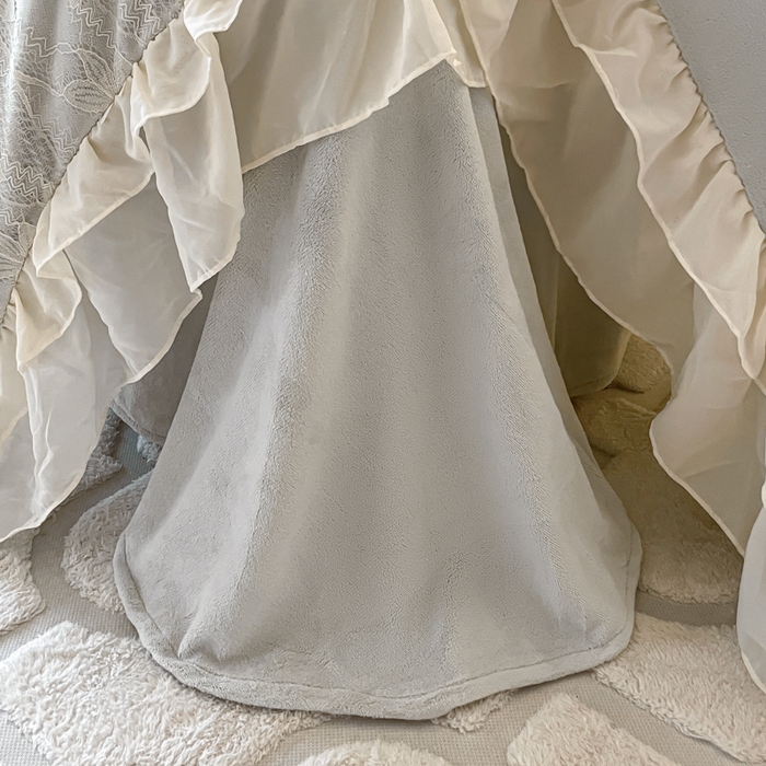 91家纺网 家纺一手货源 找家纺 ab家纺 2025新款高克重牛奶绒四件套-初恋 初恋嫩绿