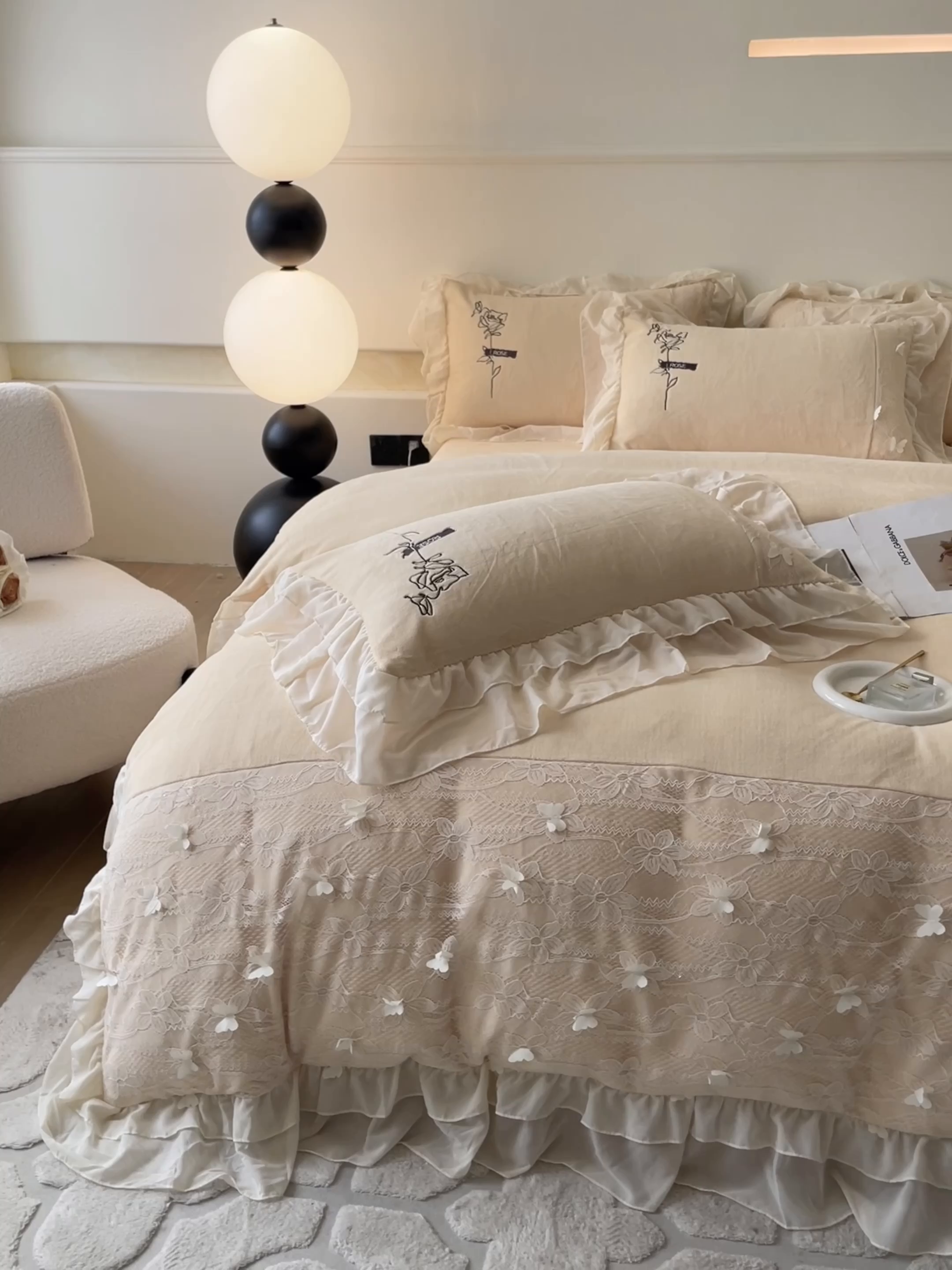 91家纺网 家纺一手货源 找家纺 ab家纺 2025新款高克重牛奶绒四件套-初恋 初恋杏黄