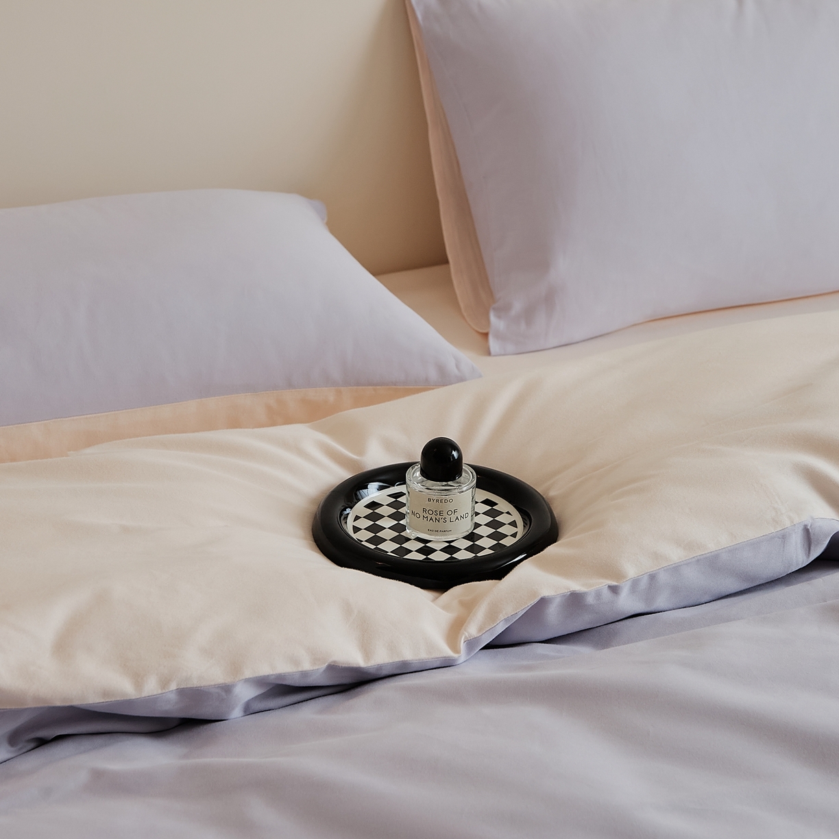 91家纺网 家纺一手货源 找家纺 禾时 2025新款A类全棉纯棉贡缎磨毛双拼色四件套 森屿