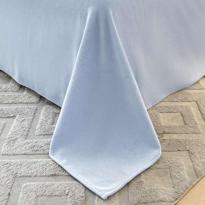 91家纺网 家纺一手货源 找家纺 ab家纺 2025新款厚实保暖牛奶绒四件套-碟鸢 碟鸢-蓝色