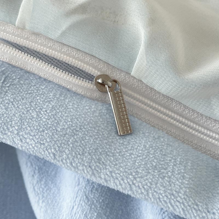 91家纺网 家纺一手货源 找家纺 ab家纺 2025新款厚实保暖牛奶绒四件套-碟鸢 碟鸢-蓝色