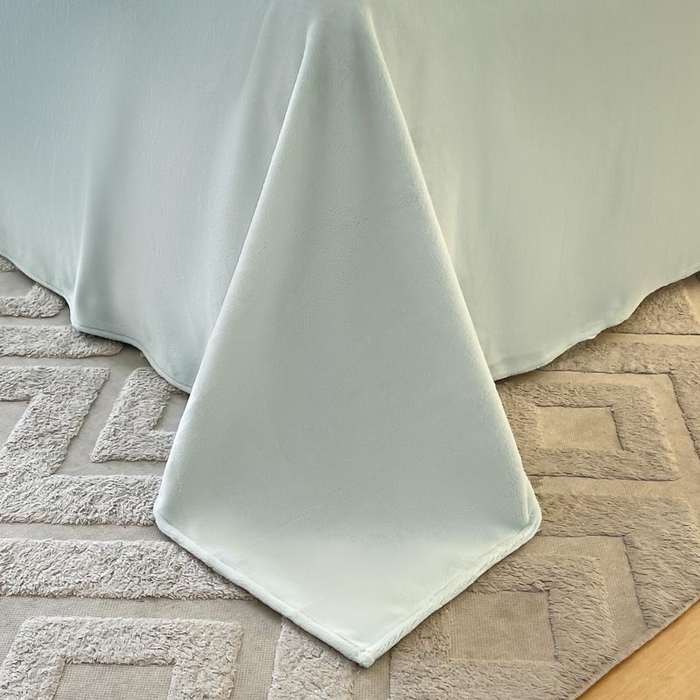 91家纺网 家纺一手货源 找家纺 ab家纺 2025新款厚实保暖牛奶绒四件套-碟鸢 碟鸢 -绿