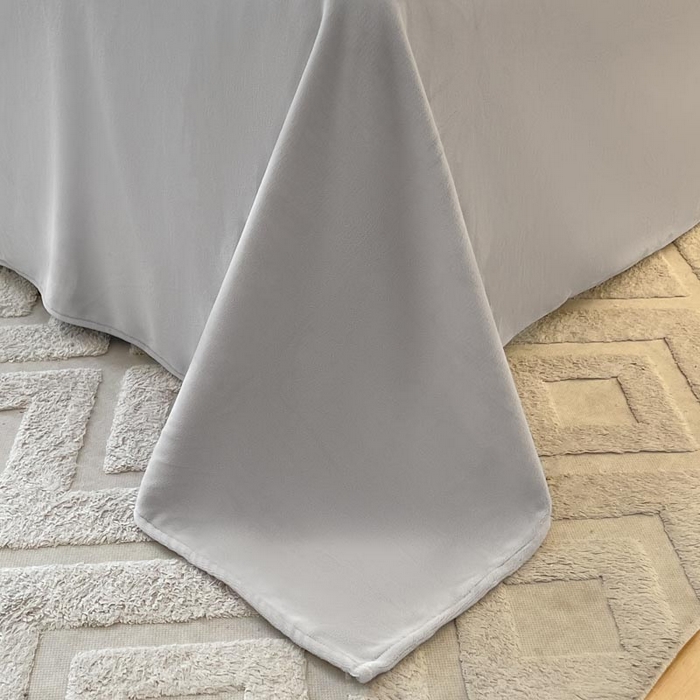 91家纺网 家纺一手货源 找家纺 ab家纺 2025新款厚实保暖牛奶绒四件套-碟鸢 碟鸢-灰