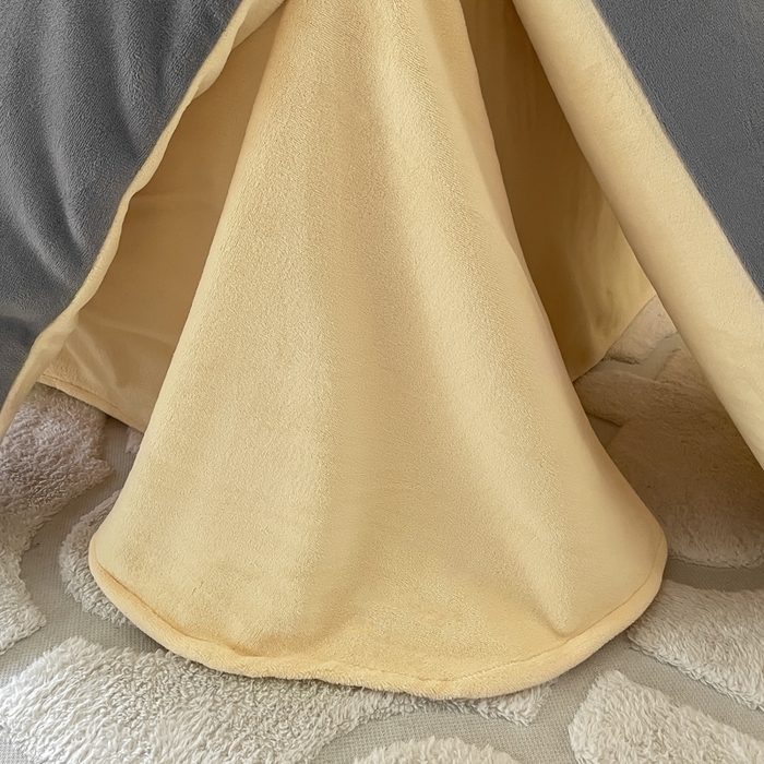 91家纺网 家纺一手货源 找家纺 ab家纺 2025新款字母绣花牛奶绒四件套-都市生活 都市生活深空灰-黄