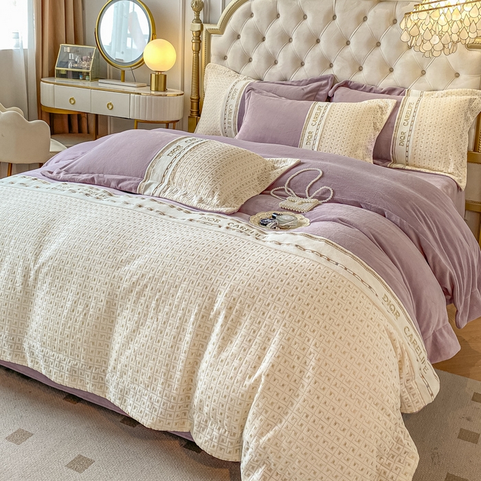 91家纺网 家纺一手货源 找家纺 （总）ab家纺 2025新款邂逅高克重牛奶绒四件套