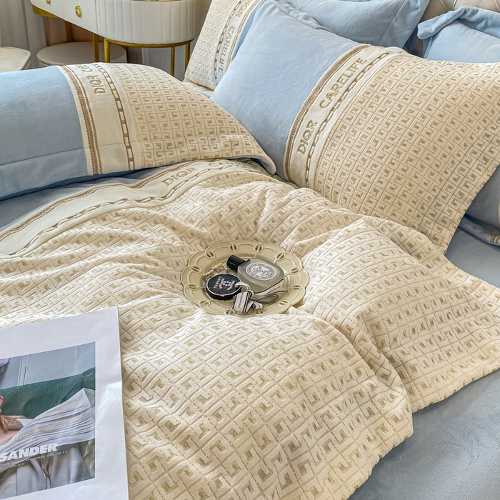 91家纺网 家纺一手货源 找家纺 （总）ab家纺 2025新款邂逅高克重牛奶绒四件套