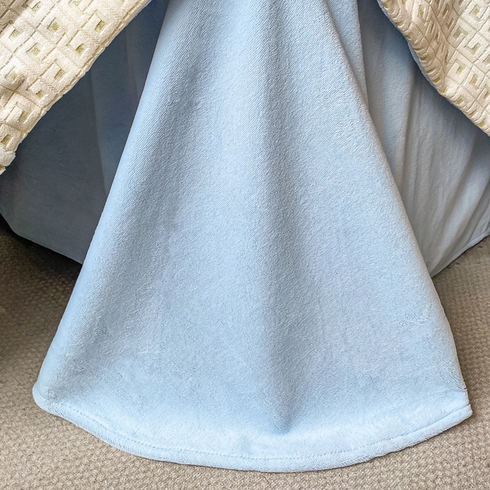 91家纺网 家纺一手货源 找家纺 ab家纺 2025新款邂逅高克重牛奶绒四件套 邂逅梦幻蓝