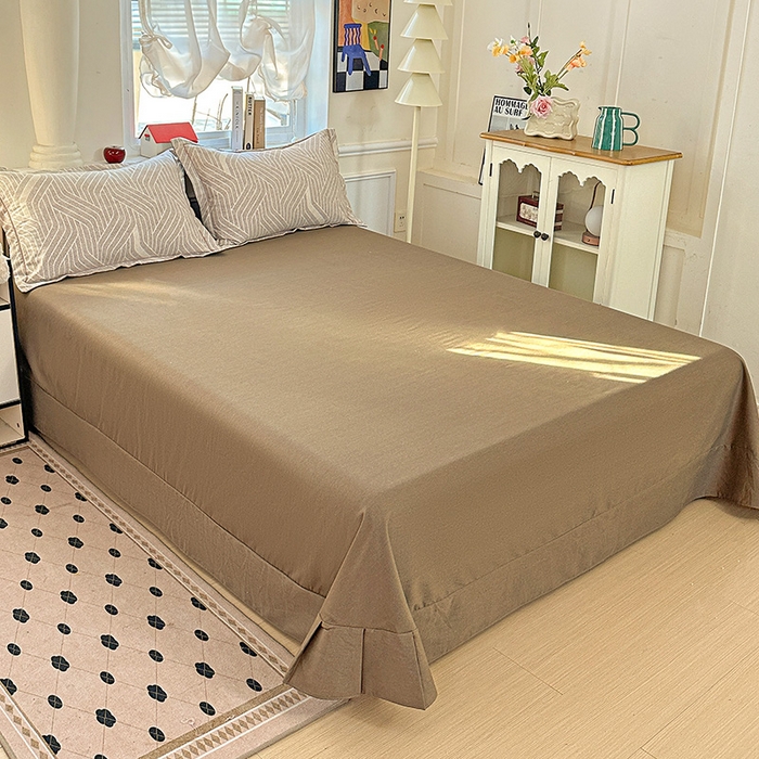 91家纺网 家纺一手货源 找家纺 优选直播新款全棉磨毛喷气印花四件套加厚纯棉三件套（一字绣工艺款）学生三件套 艾格拉