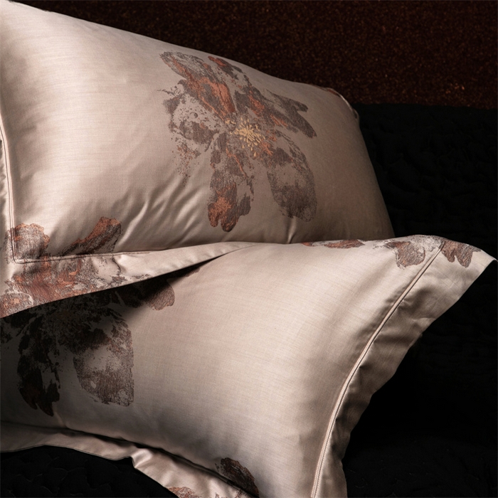 91家纺网 家纺一手货源 找家纺 （总）馨蕊家居 2025新款100S天丝棉色织提花四件套-慕然