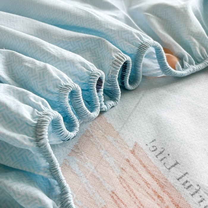 91家纺网 家纺一手货源 找家纺 （总）禧安居 2025新款高支高密活性印染全棉床笠印花床笠单床笠（支持定制尺寸）