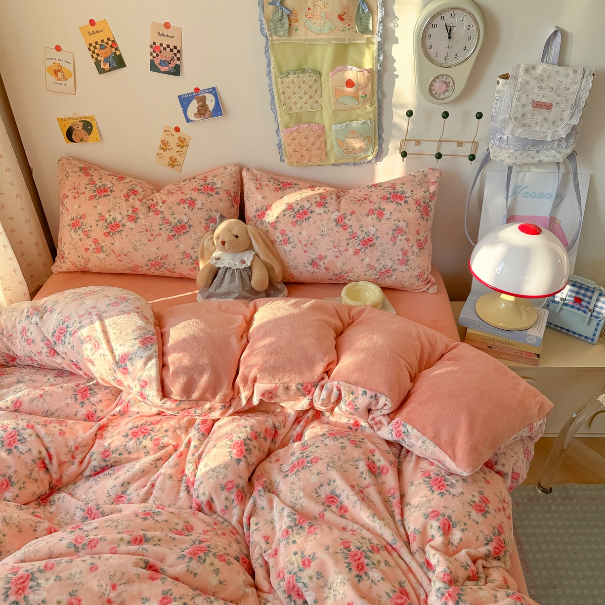 91家纺网 家纺一手货源 找家纺 韩巢家纺 2025新款双面高克重牛奶绒被套单件被罩 星辰闪烁