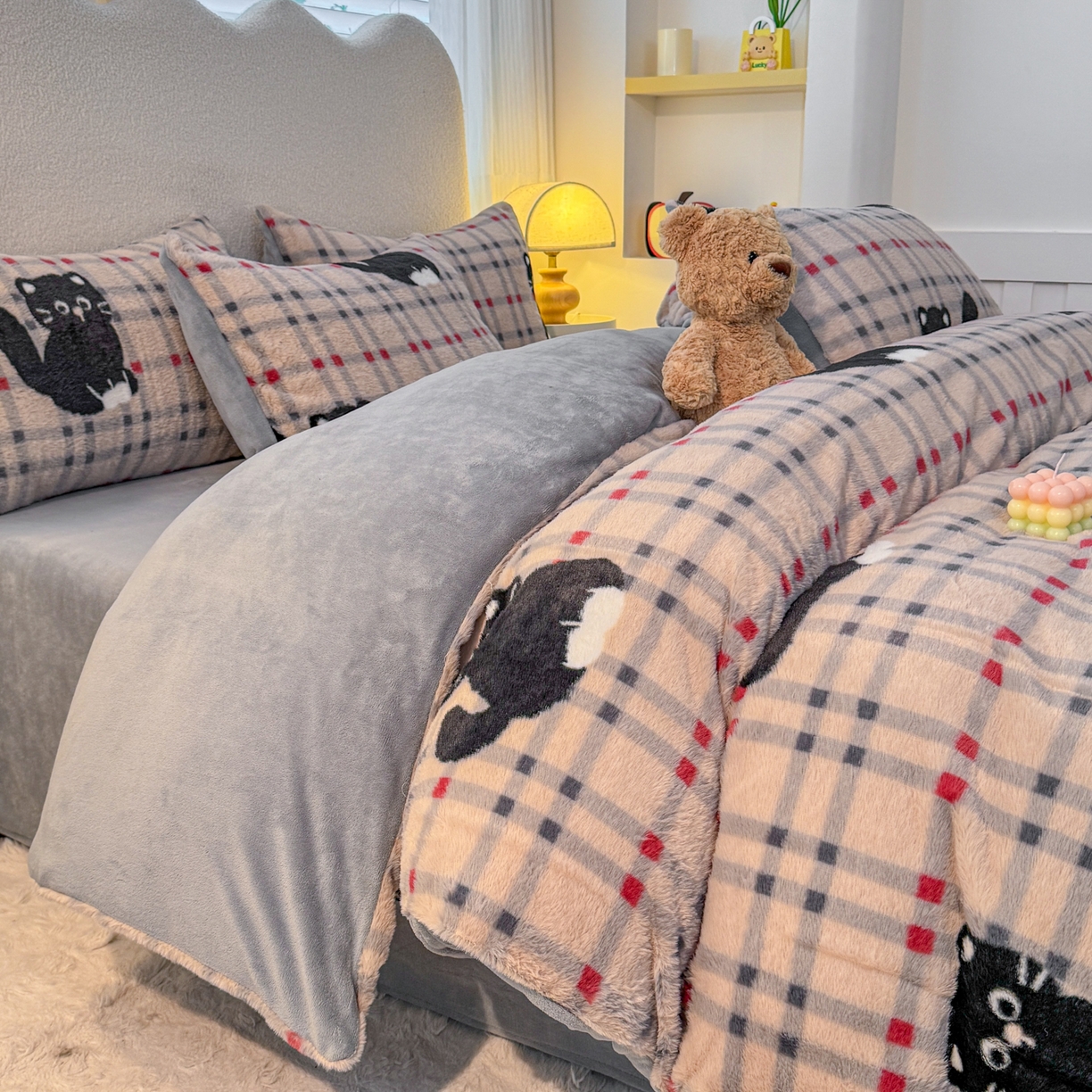 91家纺网 家纺一手货源 找家纺 （总）KA家纺 2025新款冬高克重兔毛牛奶绒四件套